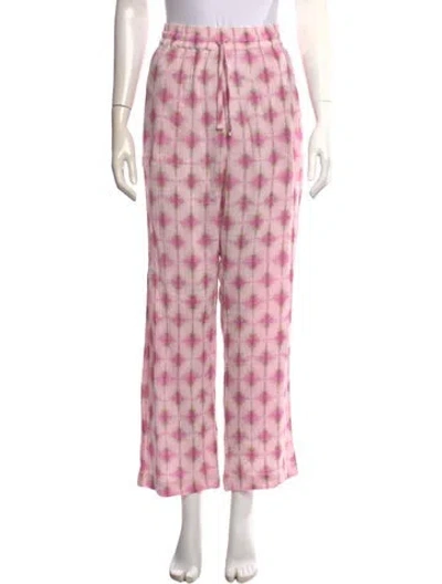 Pre-owned Xirena Tie-dye Print Wide Leg Pants In Pink