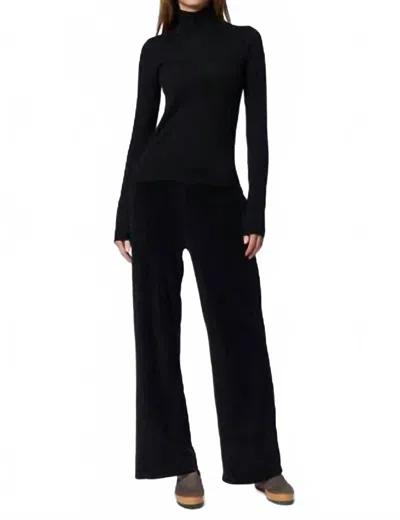 Xirena Tommy Long Sleeve Turtle Neck Sweater In Black