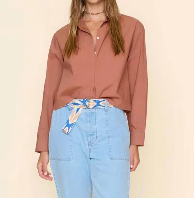 Xirena Tristan Shirt In Clay Brown In Multi