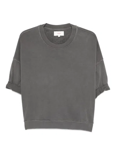 Xirena Trixie Short-sleeve Sweatshirt In Gray