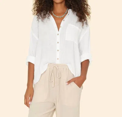 Xirena Tyler Button Down Shirt In White