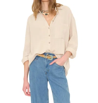 Xirena Tyler Shirt In Silver Slate In Neutral