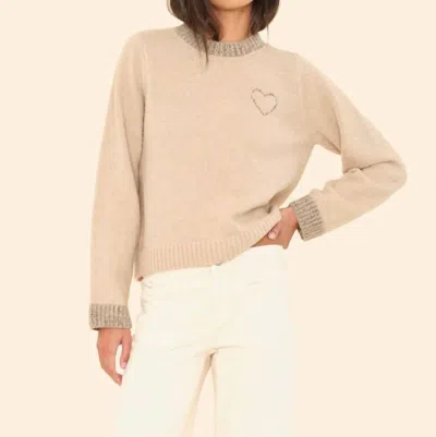Xirena Valentin Long Sleeve Sweater In Vanille In Brown