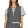 Xirena Vinny Vest In Charcoal In Pink