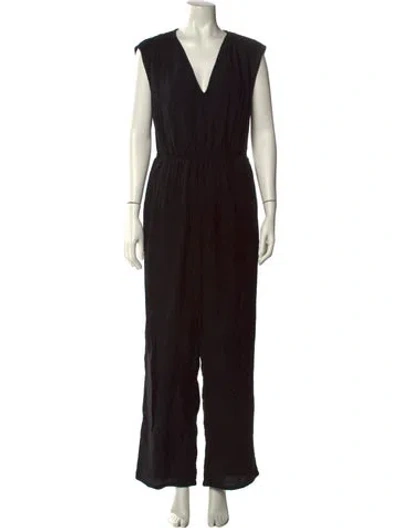 Pre-owned Xirena V-neck Jumpsuit In Black