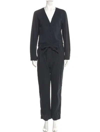 Pre-owned Xirena V-neck Jumpsuit In Gray