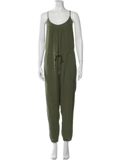 Pre-owned Xirena V-neck Jumpsuit In Green