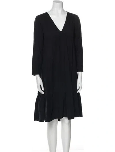 Pre-owned Xirena V-neck Knee-length Dress In Blue
