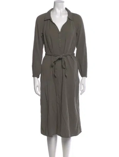 Pre-owned Xirena V-neck Knee-length Dress In Green