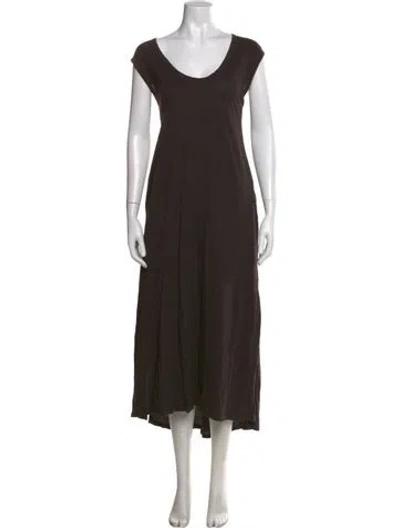 Pre-owned Xirena V-neck Long Dress In Brown