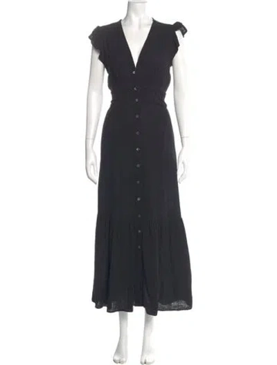 Pre-owned Xirena V-neck Long Dress In Gray
