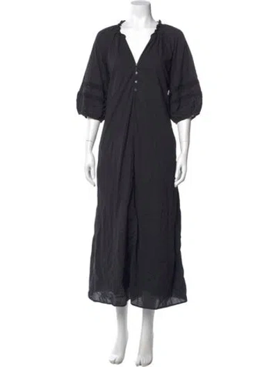 Pre-owned Xirena V-neck Long Dress In Gray