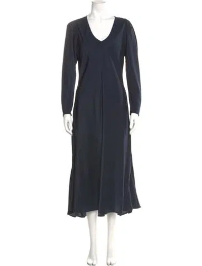 Pre-owned Xirena V-neck Long Dress In Gray