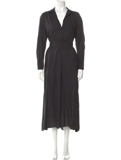 Pre-owned Xirena V-neck Long Dress In Gray