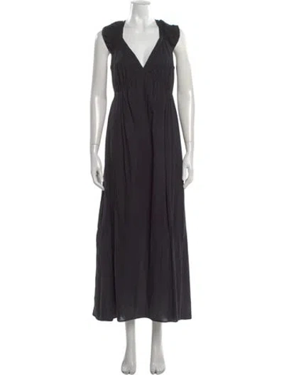 Pre-owned Xirena V-neck Long Dress In Gray