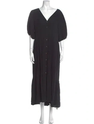 Pre-owned Xirena V-neck Long Dress In Grey