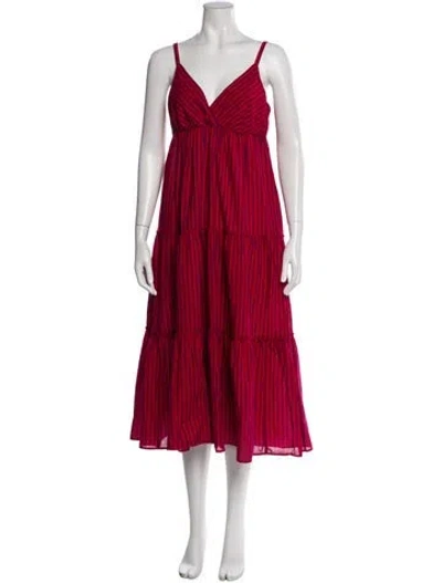 Pre-owned Xirena V-neck Long Dress In Multi