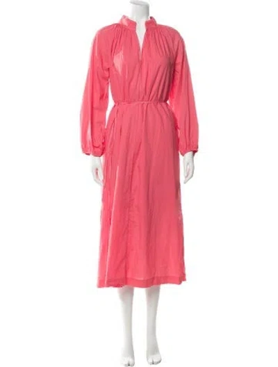 Pre-owned Xirena V-neck Long Dress In Pink