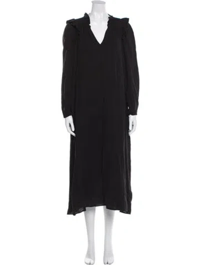 Pre-owned Xirena V-neck Long Dress W/ Tags In Blue