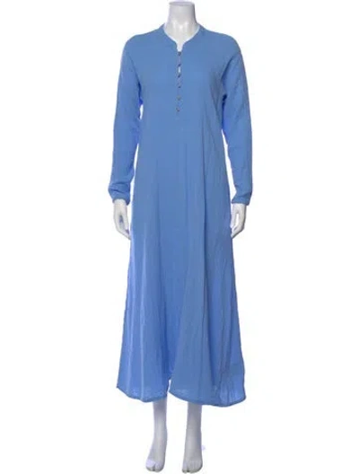 Pre-owned Xirena V-neck Long Dress W/ Tags In Blue