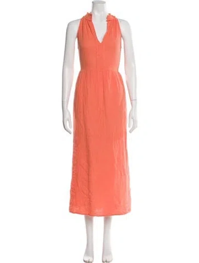 Pre-owned Xirena V-neck Long Dress W/ Tags In Neutral