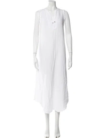 Pre-owned Xirena V-neck Long Dress W/ Tags In White