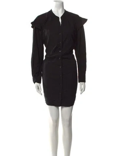 Pre-owned Xirena V-neck Mini Dress In Black