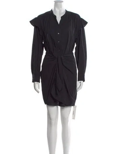 Pre-owned Xirena V-neck Mini Dress In Black