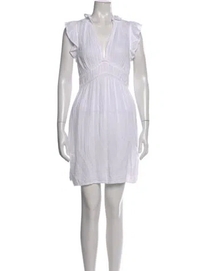 Pre-owned Xirena V-neck Mini Dress In Gray