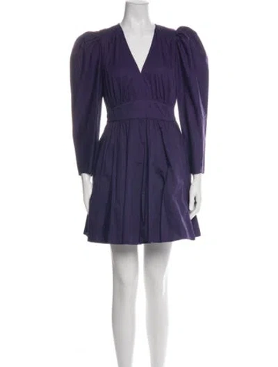 Pre-owned Xirena V-neck Mini Dress In Green