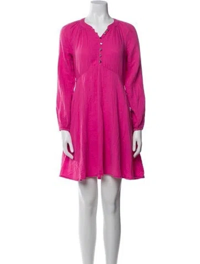 Pre-owned Xirena V-neck Mini Dress In Pink