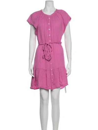 Pre-owned Xirena V-neck Mini Dress In Pink