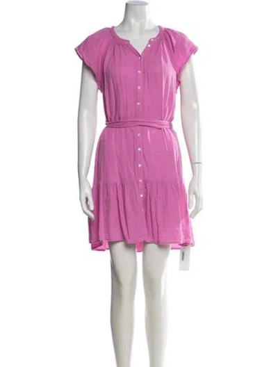 Pre-owned Xirena V-neck Mini Dress In Pink