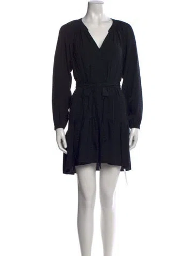 Pre-owned Xirena V-neck Mini Dress W/ Tags In Black