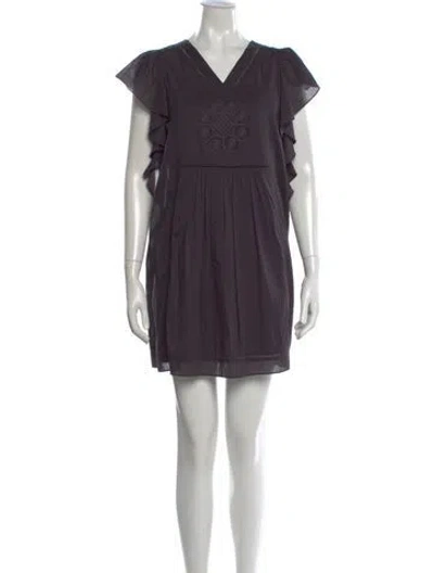 Pre-owned Xirena V-neck Mini Dress W/ Tags In Purple