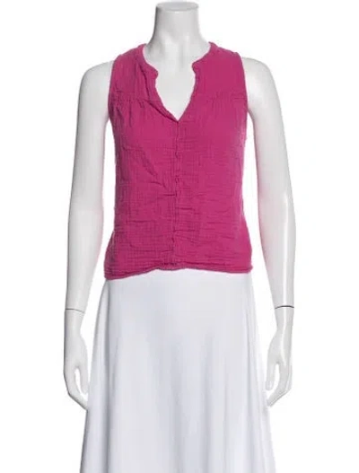 Pre-owned Xirena V-neck Sleeveless Blouse In Pink
