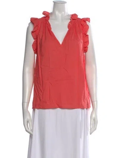 Pre-owned Xirena V-neck Sleeveless Blouse In Pink