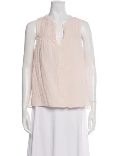 Pre-owned Xirena V-neck Sleeveless Blouse In Pink