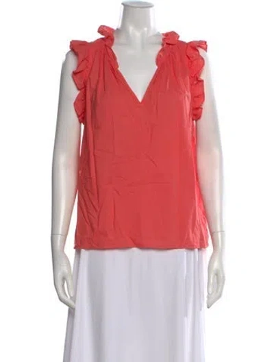 Pre-owned Xirena V-neck Sleeveless Blouse In Pink