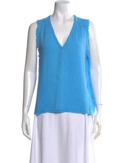 Pre-owned Xirena V-neck Sleeveless Top W/ Tags In Blue