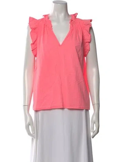 Pre-owned Xirena V-neck Sleeveless Top W/ Tags In Pink