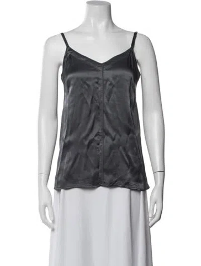 Pre-owned Xirena V-neck Sleeveless Top In White