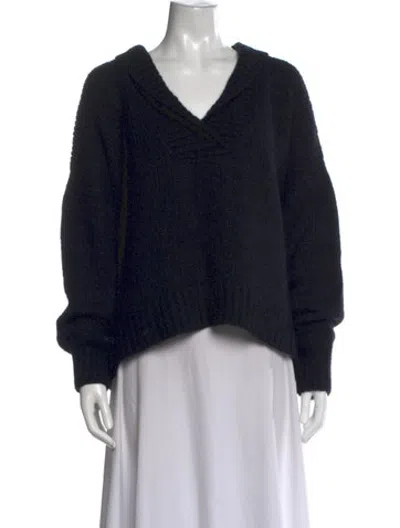 Pre-owned Xirena V-neck Sweater In Black