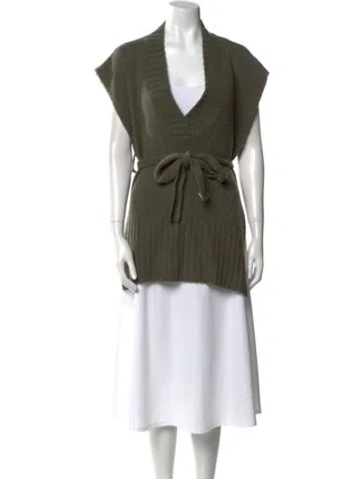 Pre-owned Xirena V-neck Sweater In Green