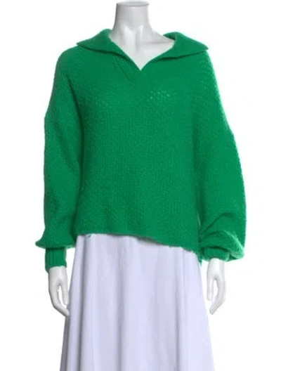 Pre-owned Xirena V-neck Sweater In Green