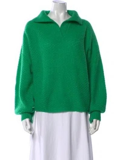 Pre-owned Xirena V-neck Sweater In Green