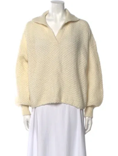 Pre-owned Xirena V-neck Sweater In Neutral