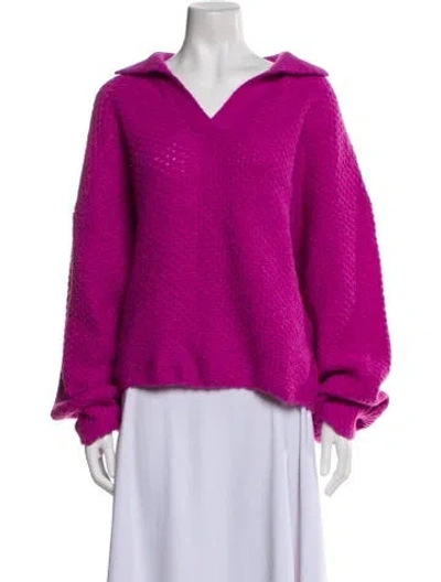 Pre-owned Xirena V-neck Sweater In Purple