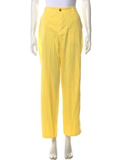 Pre-owned Xirena Wide Leg Pants In Yellow