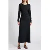 Xirena Xírena Wiley Long Sleeve Maxi Dress In Black
